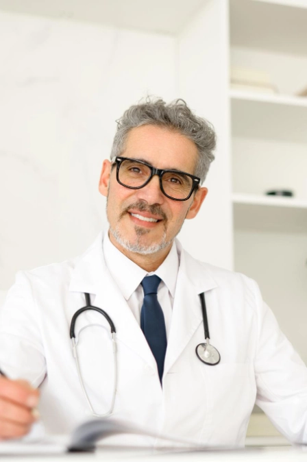 психиатр ведет онлайн консультацию